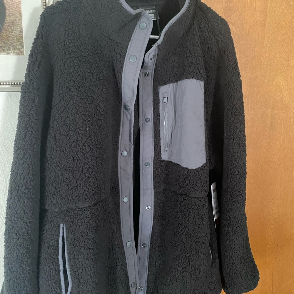 Brand new ladies soft fleece jacket Sz XXL W TAGS. Black